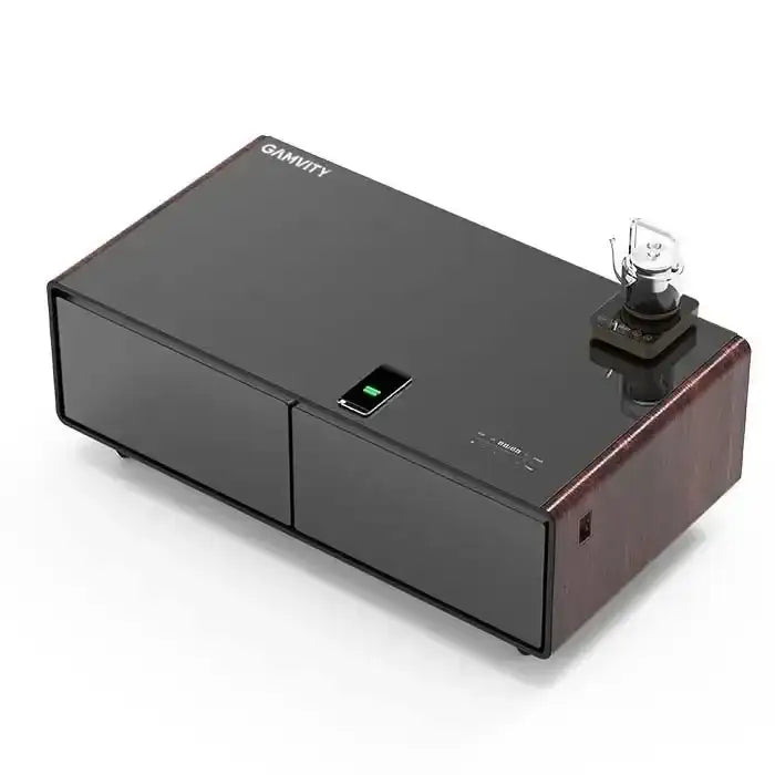 GAMVITY NEWEST LUXURY PRO VERSION SMART COFFEE TABLE 135L REFRIGERATOR (TB135) - WOODEN - GulfStore.com