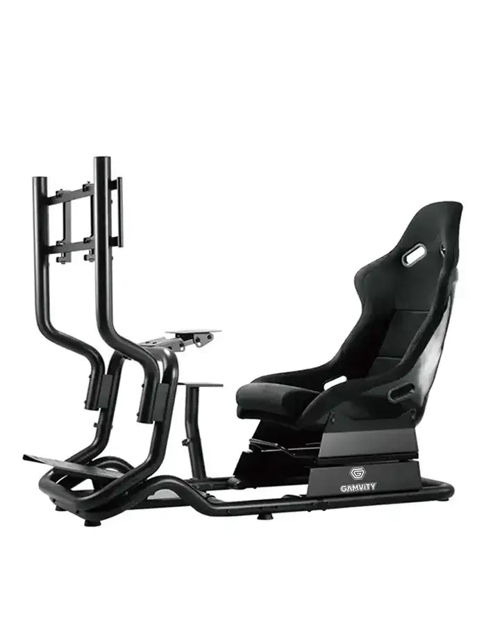 Gamvity Racing Car Seat Simulation Portable Game Driving Simulator Chair Vr 2d 3d Racing Gaming Simulator Cockpit Seat Lrs07-bs-kp01 - GulfStore.com