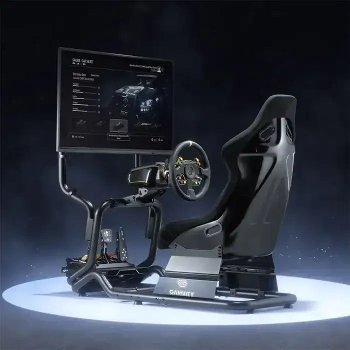 Gamvity Racing Car Seat Simulation Portable Game Driving Simulator Chair Vr 2d 3d Racing Gaming Simulator Cockpit Seat Lrs07-bs-kp01 - GulfStore.com