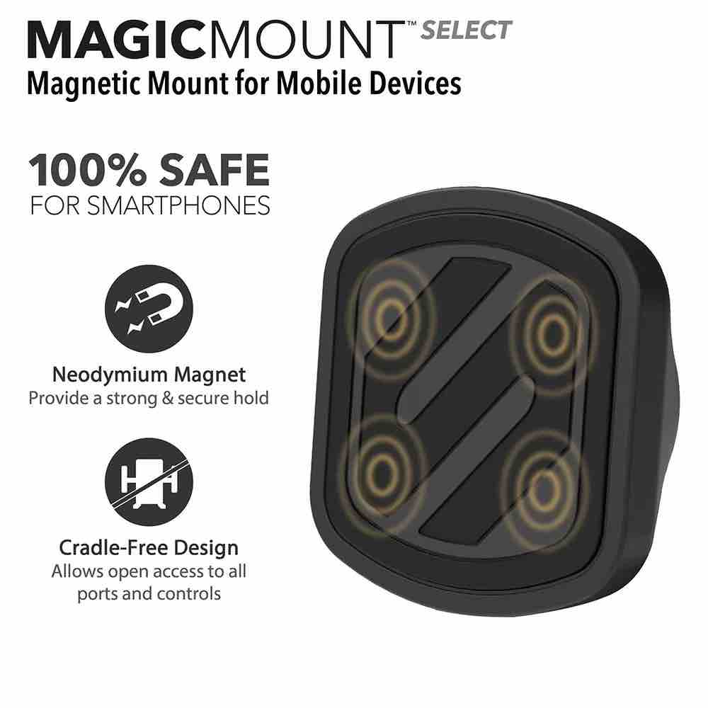 Scosche | MMDSD-RP | Scosche MagicMount Select Magnetic Dash/Dash Mini Mount Short & Long Base Included