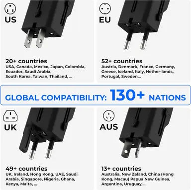 18957 | BTC-38 | Brave 30W GaN2 Universal Travel Adapter