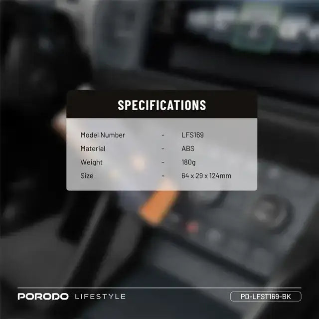 Porodo Lifestyle Vehicle Emergency Safety Kit with Tool Cleaners, (PD-LFST169-BK) - GulfStore.com