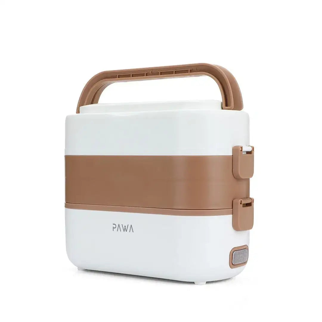 PW-DMLEL2L-WHCF | PAWA Delicacy Double Layer Electric Lunch Box 2 L | White - GulfStore.com