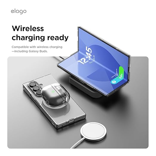 Elago | EGZFD7MSCL-TR | Elago Samsung Galaxy Z Fold 7 Magnetic Clear Case