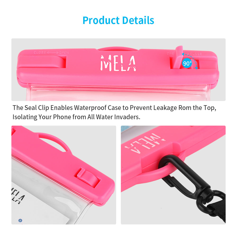 SeaWag | MELA3 | Seawag Mela Universal SmartPhone WaterProof Case | Pink
