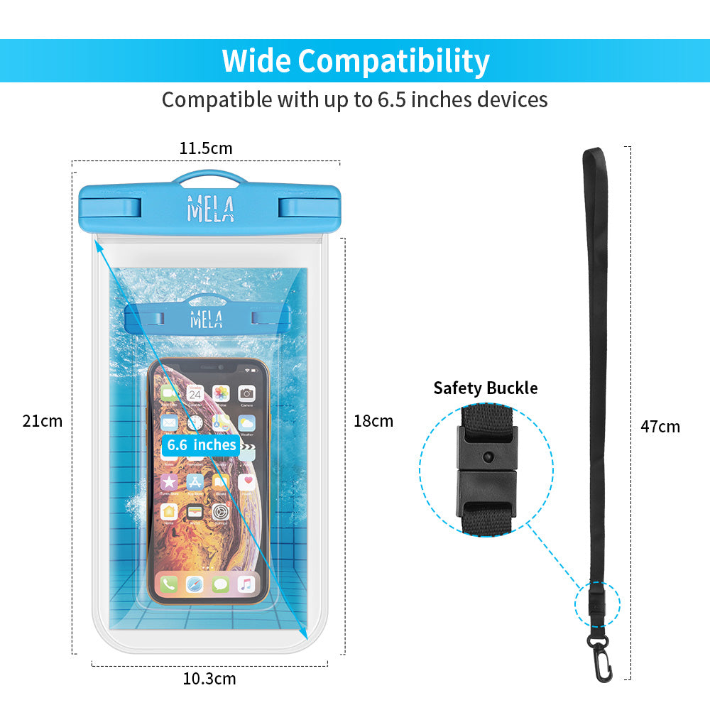 SeaWag | MELA2 | Seawag Mela Universal SmartPhone WaterProof Case | Blue