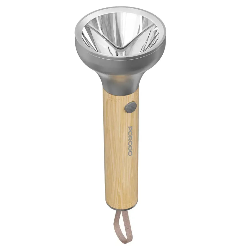 PDA90502WD | Porodo Lifestyle Birch 300 Wooden Led Flashlight | Wooden