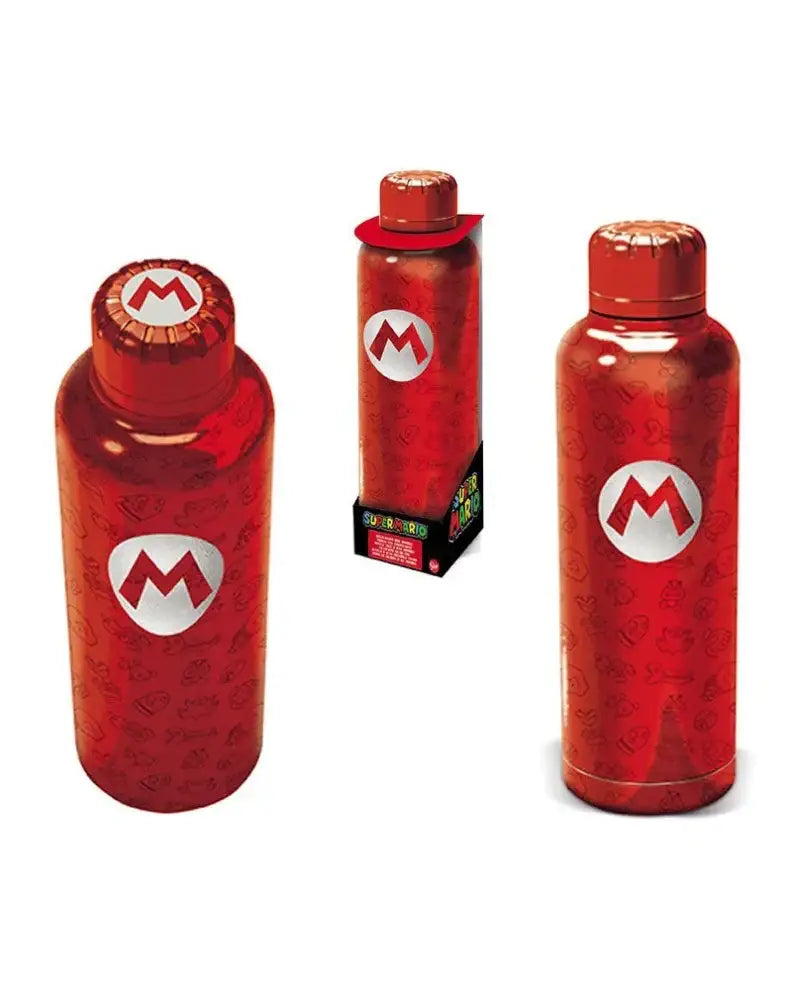 زجاجة مشروبات سوبر ماريو معزولة من الفولاذ المقاوم للصدأ سعة 515 مل