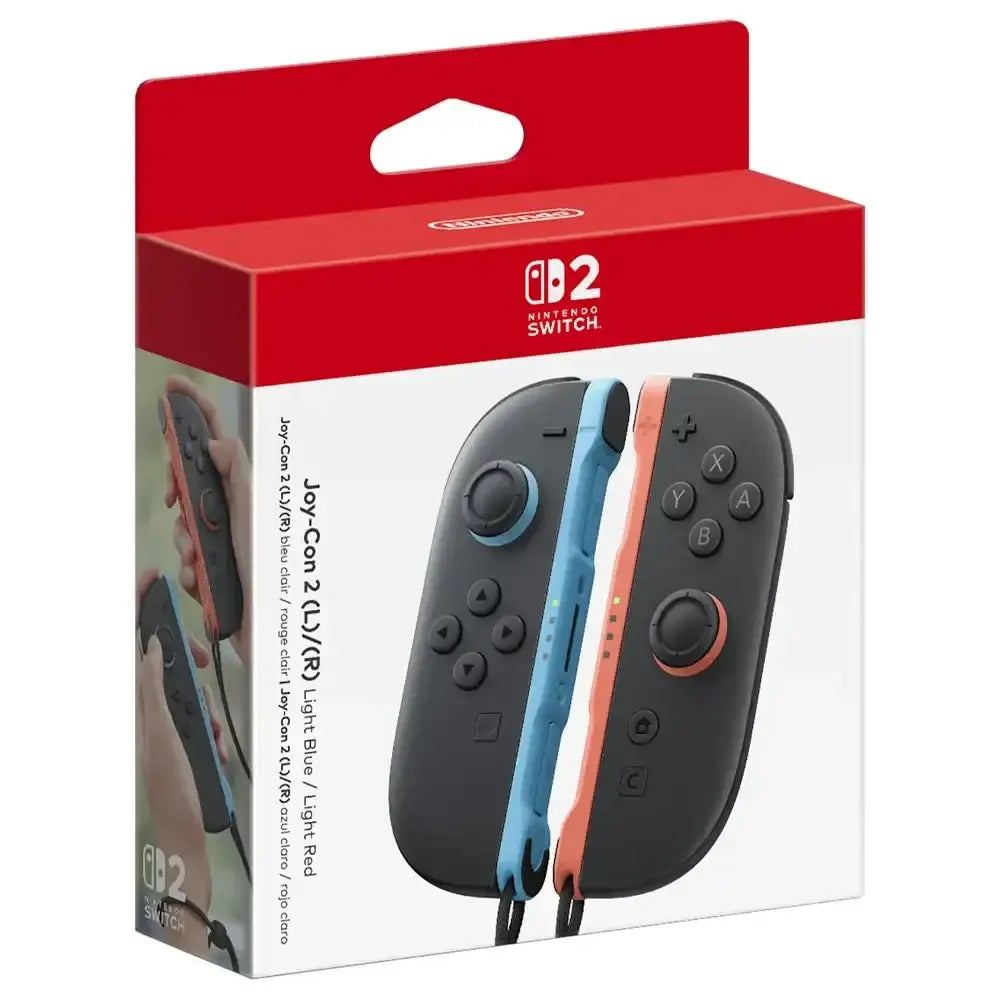 Joy-Con 2 controllers For Nintendo Switch 2 (L)/(R) Light Blue/Light Red - GulfStore.com