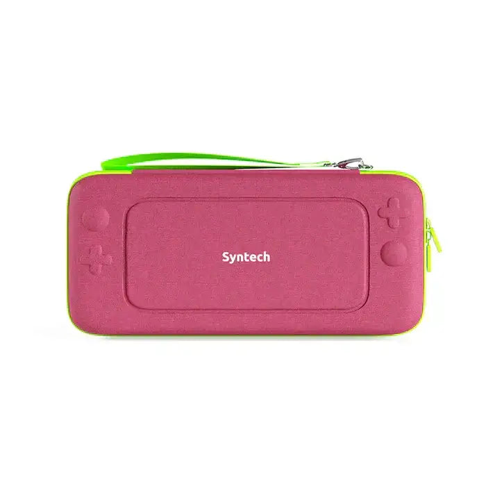 SYNTECH PORTABLE CARRYING CASE FOR NINTENDO SWITCH & OLED - LIGHT RED - GulfStore.com