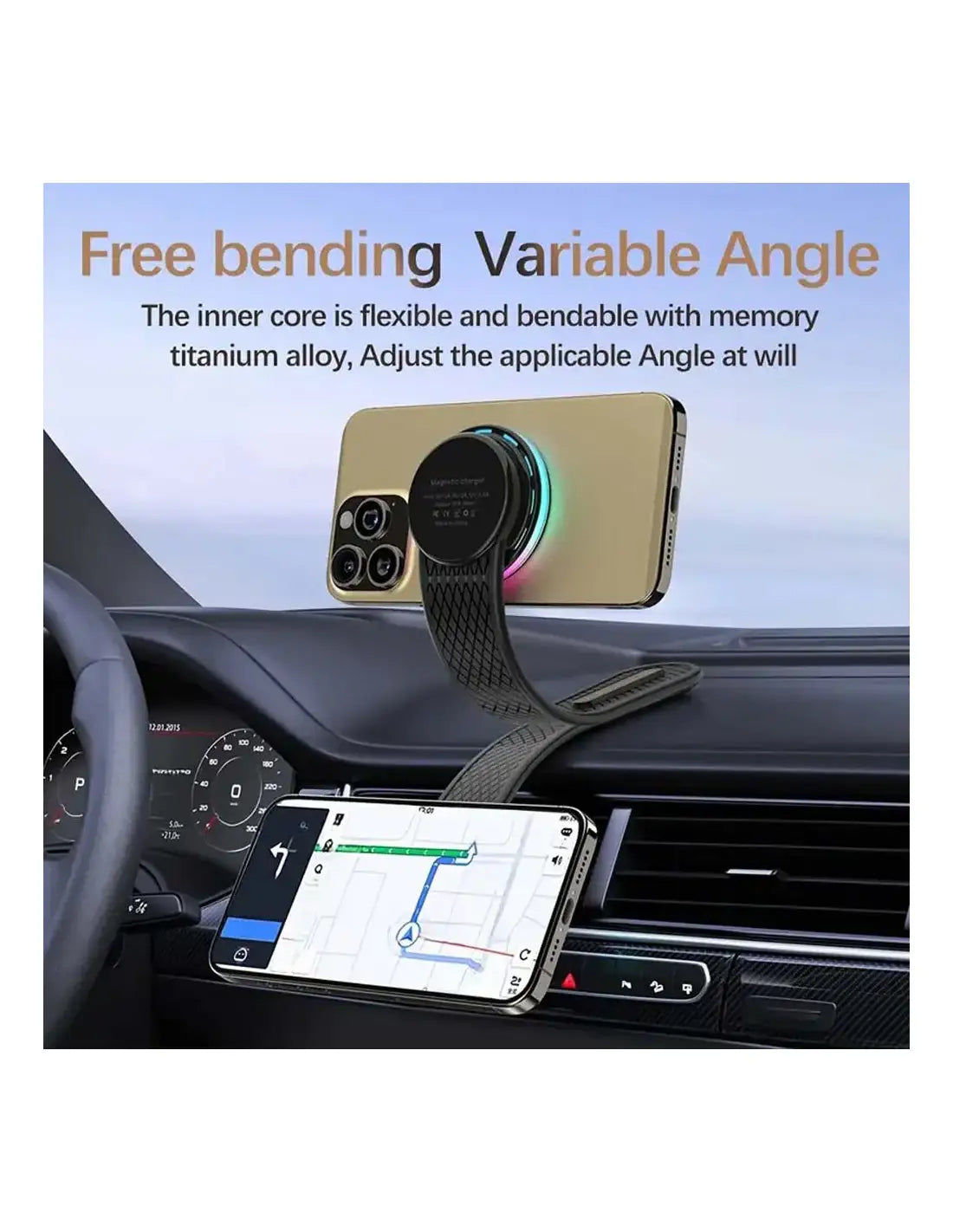 X12M MAGNETIC WIRELESS CAR CHARGER & PHONE STAND X12 - GulfStore.com