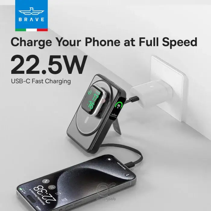 BP-24 , BRAVE 6 In 1 Wireless Power Bank 10000mAh - GulfStore.com