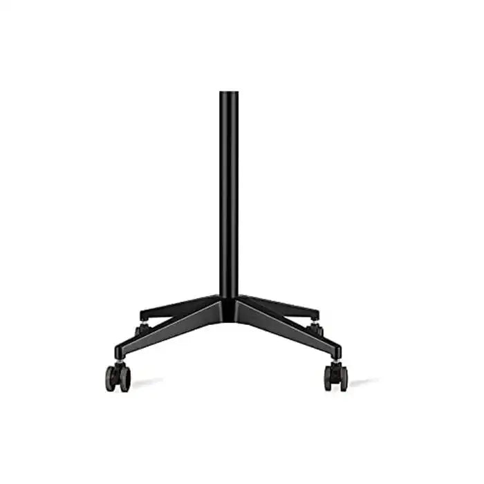 Multifunction Computer Floor Stand For Laptop/tablet/phone Holder Height/angle Adjustable With Wheel Aluminum Up-9l - Black - GulfStore.com