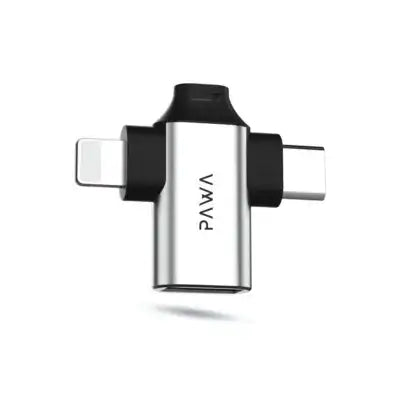 PW-OTG31B30 , PAWA 3IN1 OTG 3.0 Plug And Play 5GBPS MICRO+TYPE C,LIGHTNING - GulfStore.com