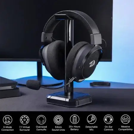 Redragon ARROW PRO H858 3-Mode Wireless Gaming Headset - GulfStore.com