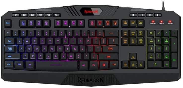 REDRAGON GAMING ESSENTIALS RGB KEYBOARD /MOUSE/MOUSEPAD/HEADSET(4IN1) - GulfStore.com