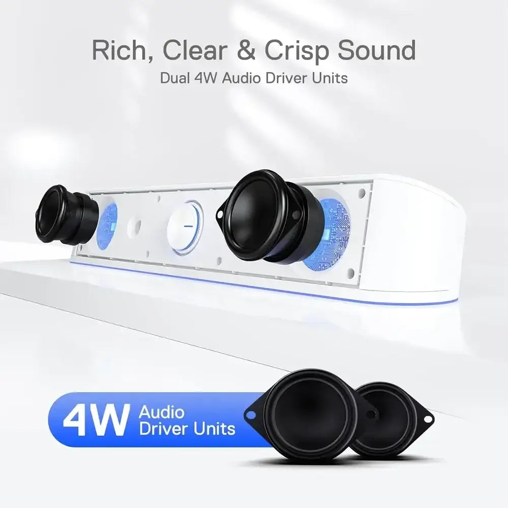 Redragon Gs560 Adiemus Rgb Gaming Speaker - White - GulfStore.com