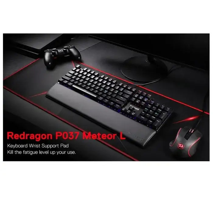 Redragon P037 Meteor Computer Keyboard Wrist Rest Pad - Large - GulfStore.com