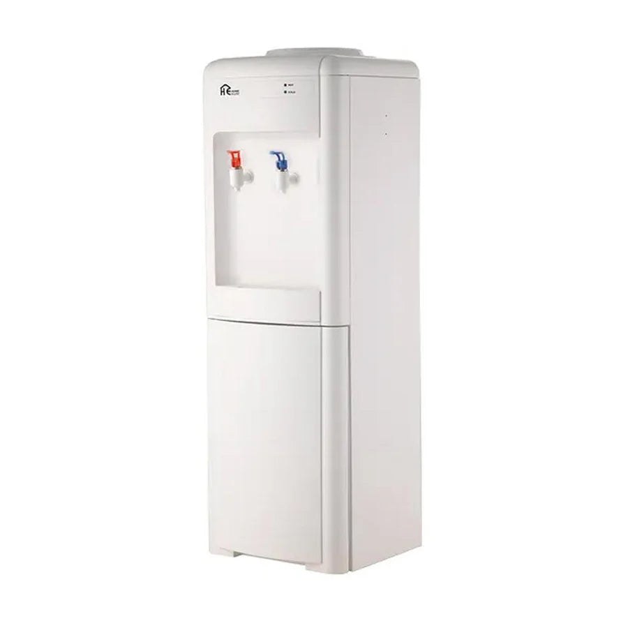 (Open Box)Home Elite Water Dispenser Free Standing Hot & Cold 2 Taps - White - GulfStore.com