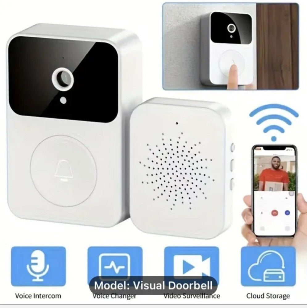 Visualizable Smart Doorbell,X9 Smart Wireless Remote Wireless Wifi Video Doorbell Camera Intelligent Visual Doorbell Modern Innovation