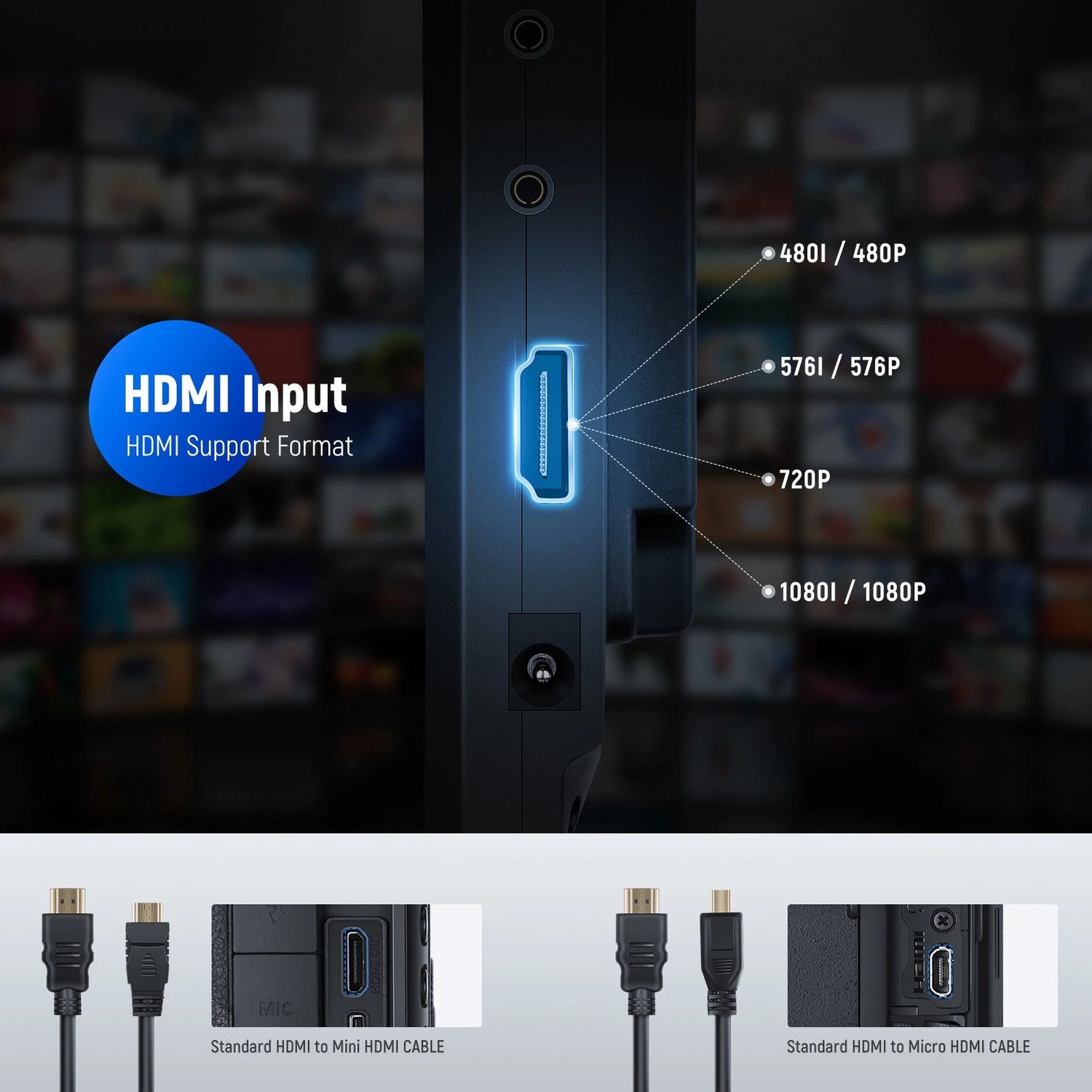 Neewer UPGRADED F100 HD CAMERA MONITOR