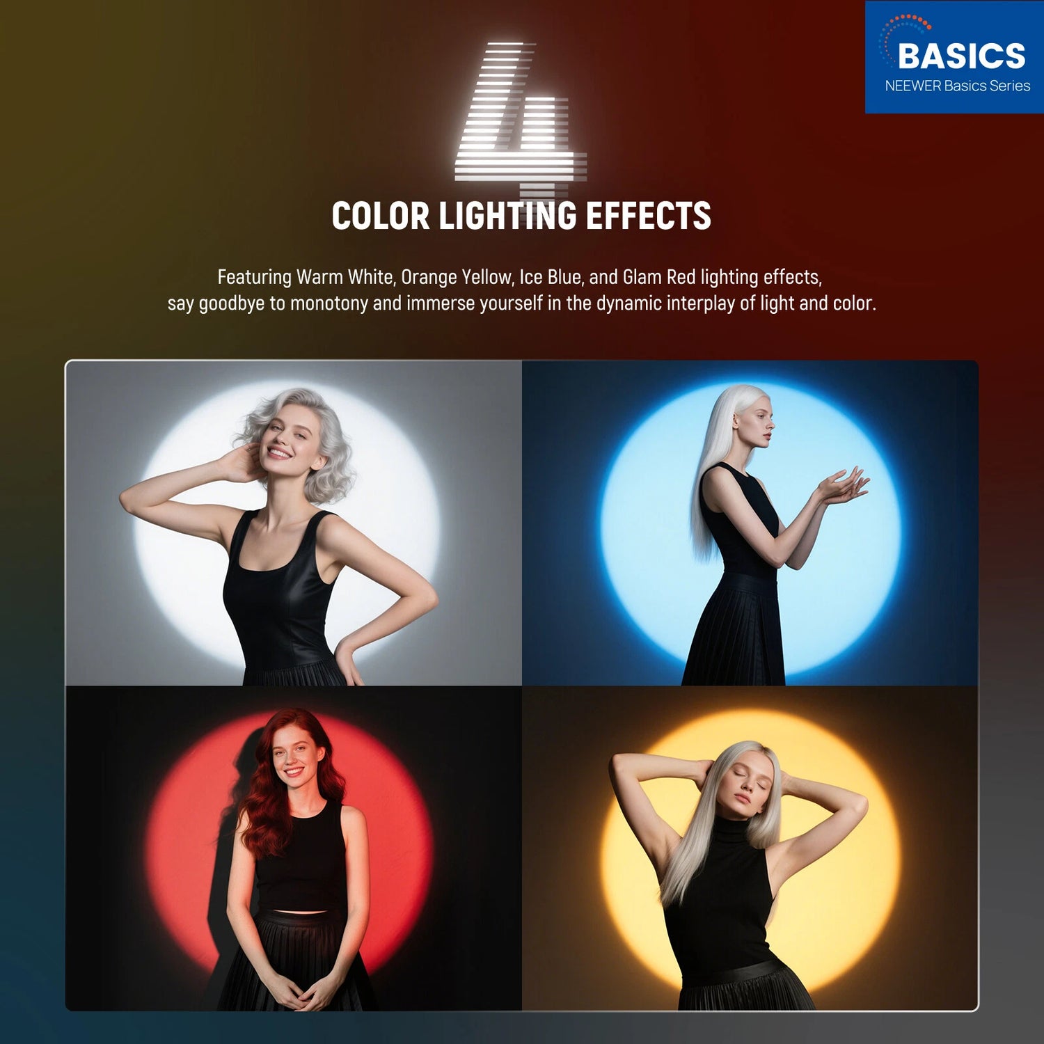 Neewer BASICS FL10 10W LED PHOTOGRAPHY FLASHLIGHT