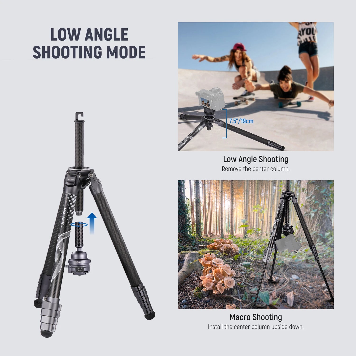 Neewer 120CM CARBON FIBER MOTORIZED CAMERA SLIDER WITH APP CONTROL