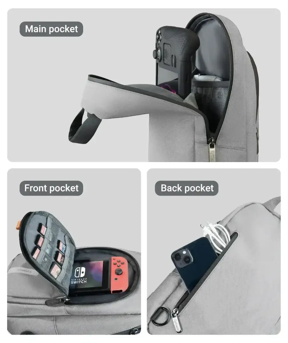 Syntech Carrying Bag For Handheld Gaming Consoles - Grey - GulfStore.com