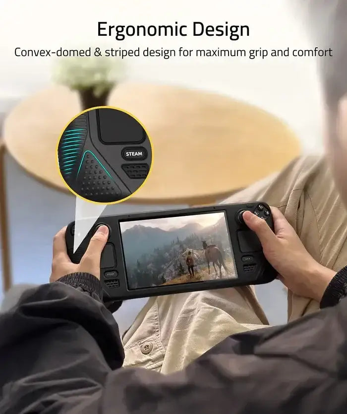 SYNTECH SILICONE PROTECTIVE CASE FOR STEAM DECK - BLACK - GulfStore.com