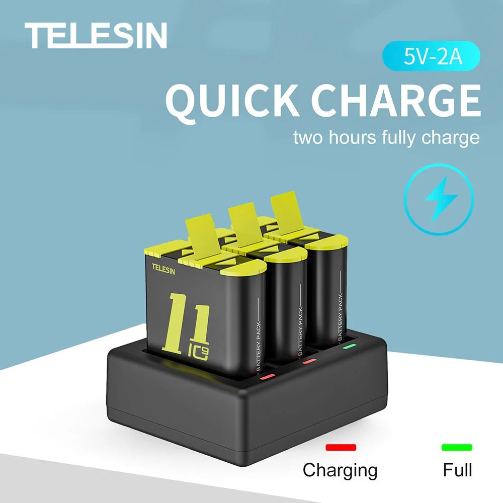 TELESIN Charging Battery for GoPro 9/10/11 - GulfStore.com