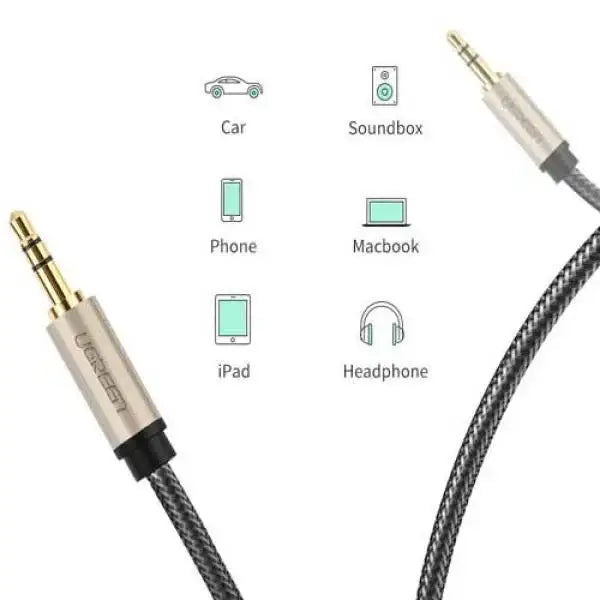 UGreen 3.5mm Male to Male Aux Stereo Cable 1M - GulfStore.com