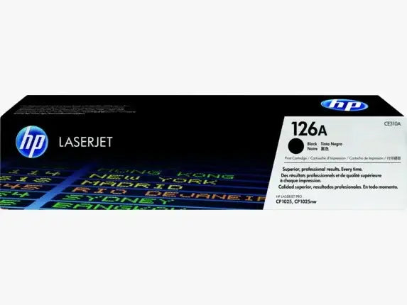 HP 126A Black Original LaserJet Toner Cartridge - GulfStore.com