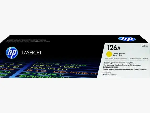 HP 126A Yellow Original LaserJet Toner Cartridge - GulfStore.com