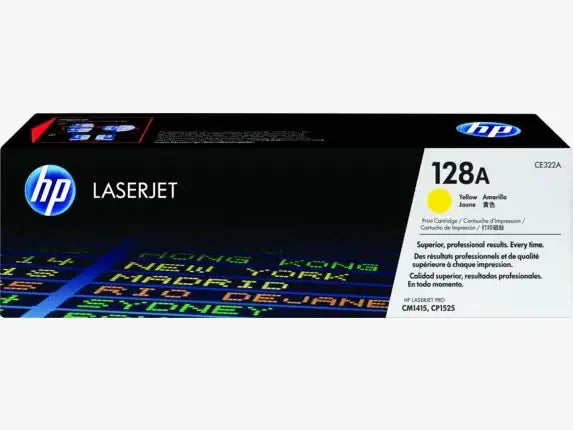 HP 128A Yellow Original LaserJet Toner Cartridge - GulfStore.com