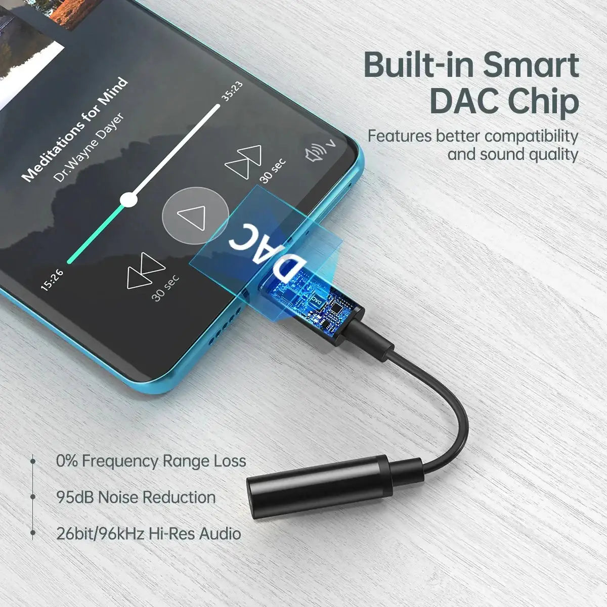 Choetech USB-C To 3.5mm Headphone Adapter AUX003 - GulfStore.com