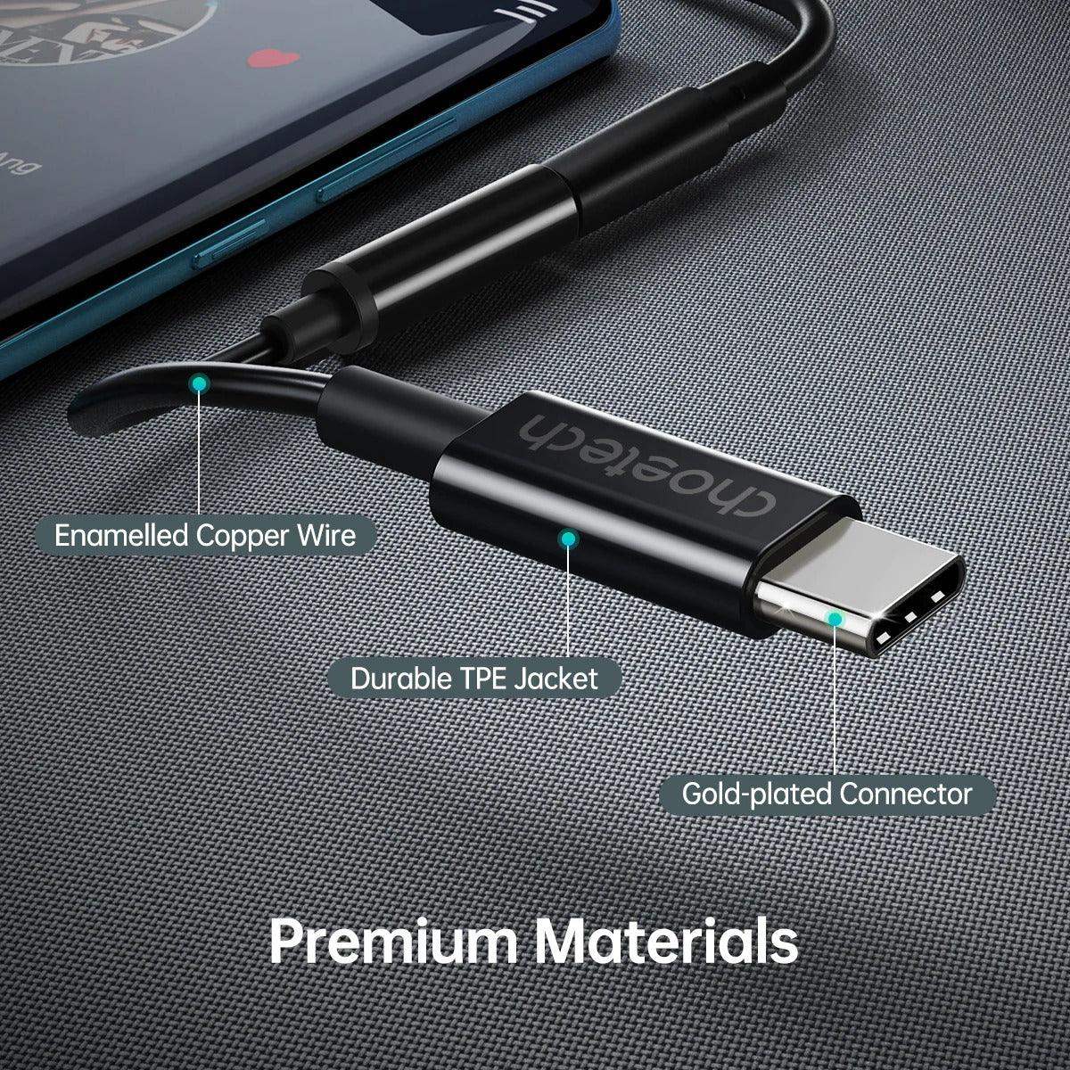 Choetech USB-C To 3.5mm Headphone Adapter AUX003 - GulfStore.com