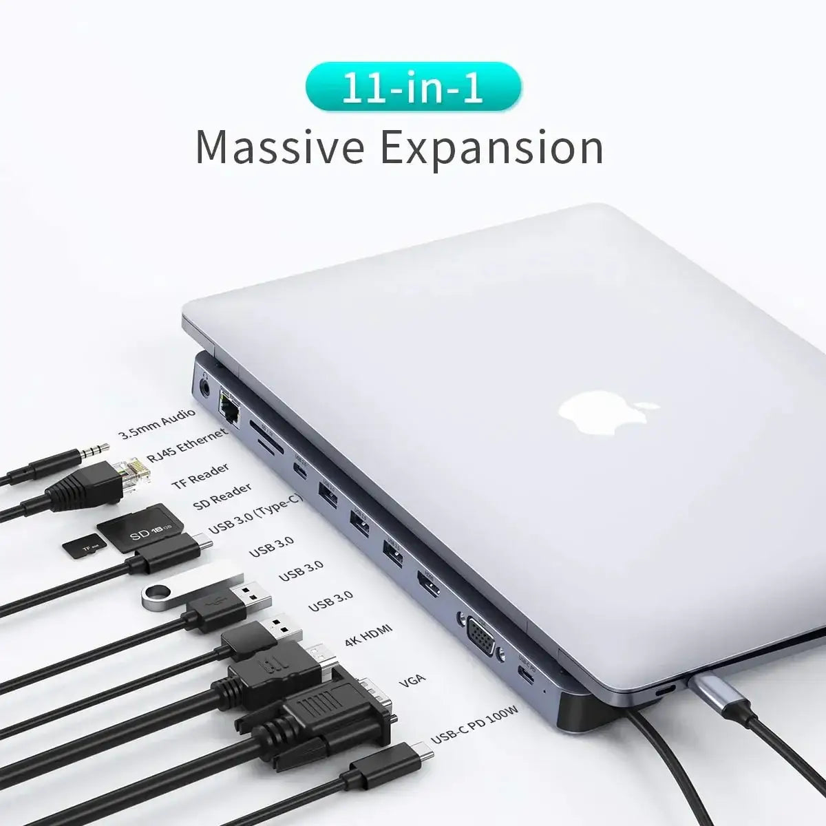 Choetech 11-In-1 USB-C Multiport Docking Station- - GulfStore.com