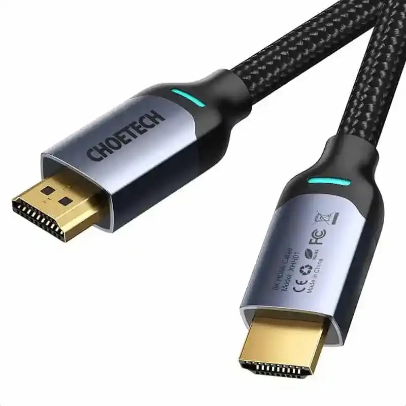 XHH01 8K HDMI 2.1 Cable 8K@60Hz 48Gbps (2M/6.6FT) Braided Cable - GulfStore.com