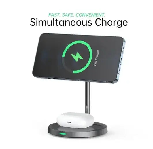 Choetech 2-In-1 Wireless Charger - Grey T-575-S - GulfStore.com