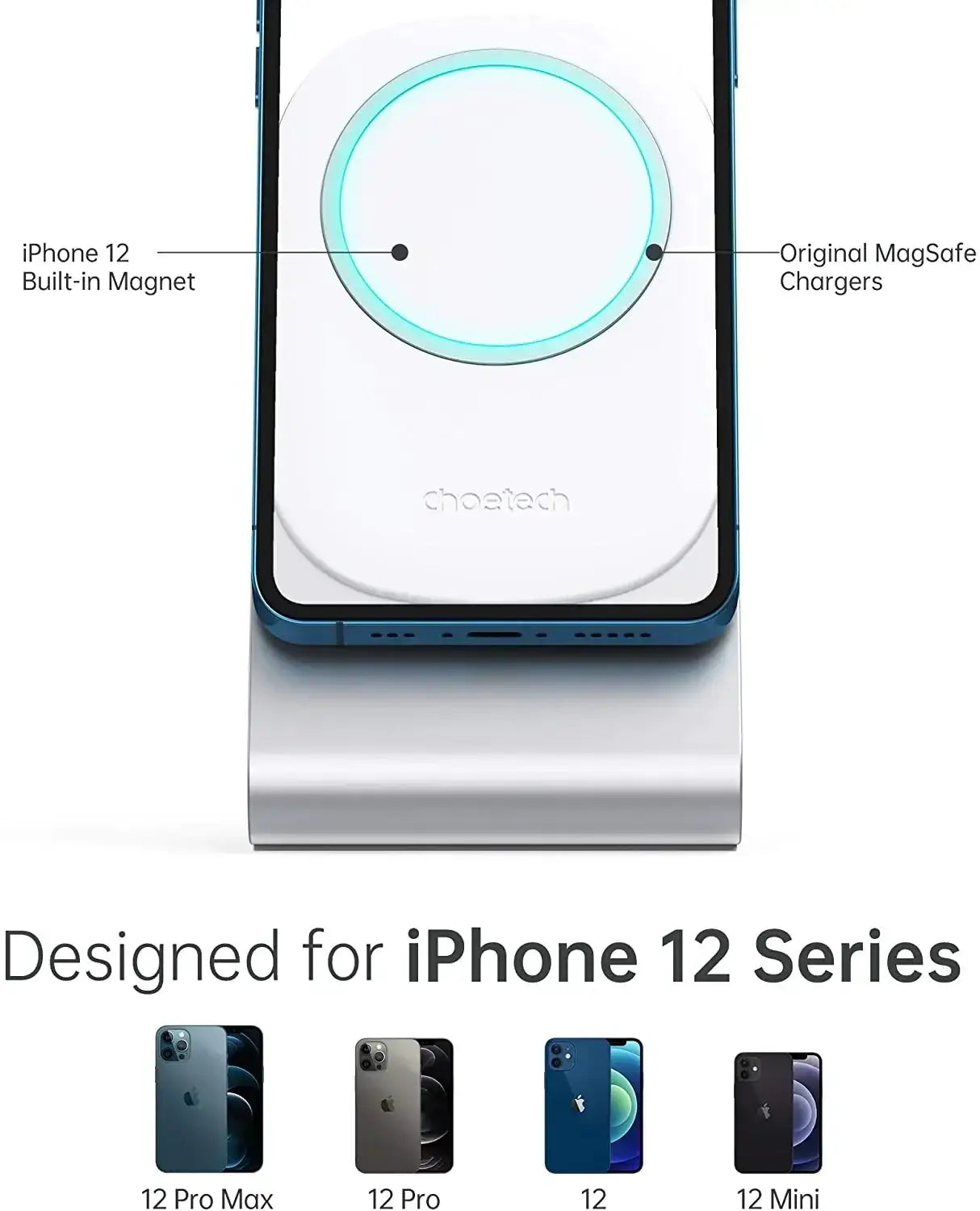 Choetech Phone Stand For MagSafe Charger H046 - GulfStore.com
