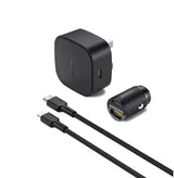 Aukey Compact PD Charger - Type C Output + USB-C - Lightning Cable + World Smallest Car Charger - GulfStore.com