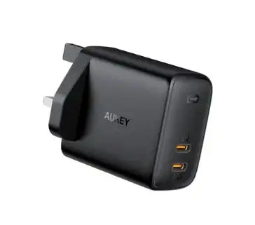 Aukey Adapter 65W Dual-Port PD Charger with Dynamic Detect - GulfStore.com