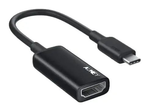Aukey USB C To HDMI Adapter - Black - GulfStore.com