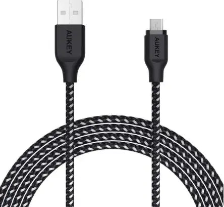 Aukey High Performance Nylon Micro USB Cable 1.2 meter - GulfStore.com