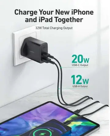 Aukey 32W Swift Series PD USB C Wall Charger - GulfStore.com