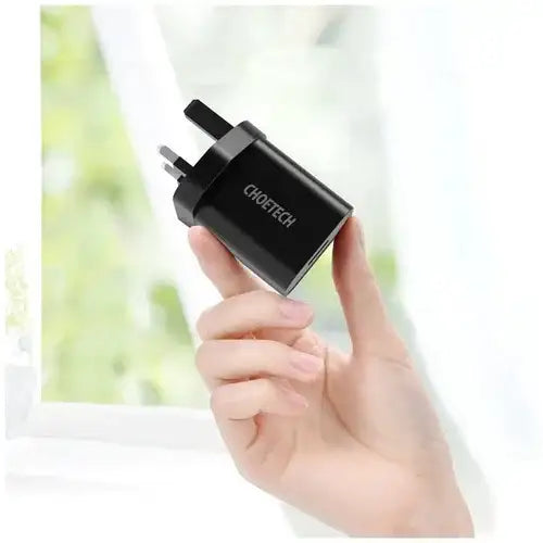 Choetech 18W USB-A Charge + AC Cable - Black - GulfStore.com
