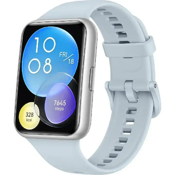 HUAWEI WATCH FIT 2 Silver Isle Blue Silicone Strap-WATCH - GulfStore.com