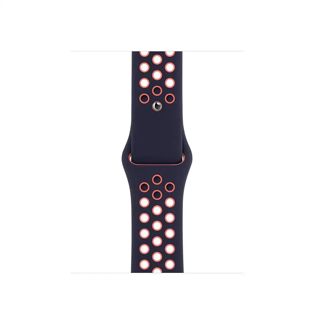 Apple Watch Nike Sport Band 40mm (Blue Black/Bright Mango) - GulfStore.com