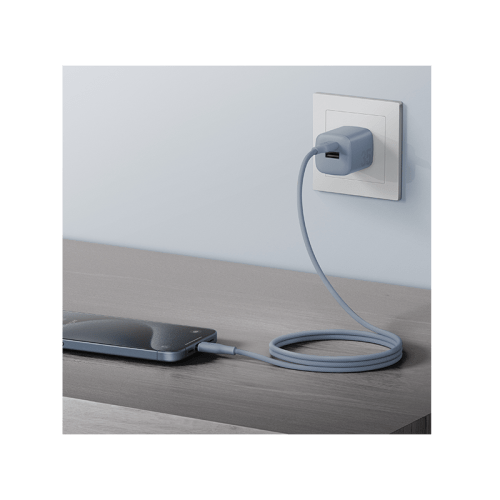 Bazic | Gocharge | Weave USB-C To USB-C 480Mbps 60W Cable 1.5M | Blue