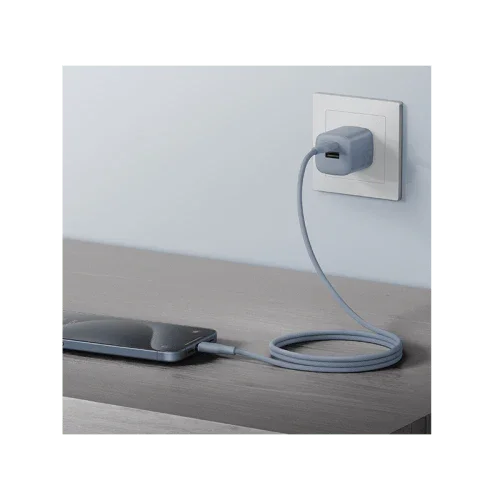 Bazic | Gocharge | Weave USB-C To USB-C 480Mbps 60W Cable 1.5M | Blue